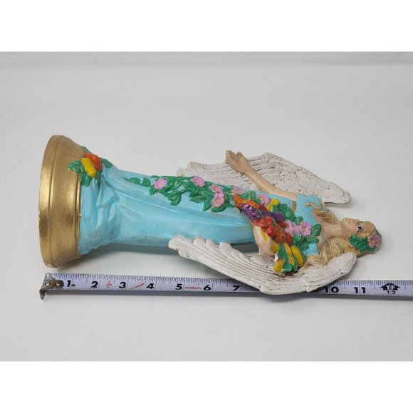Beautiful Hand Painted Ceramic Angel With Fresh Vegetables And Flowers‎ - Picture 10 of 10